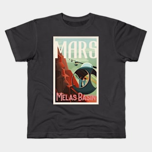 Mars Melas Basin Kids T-Shirt